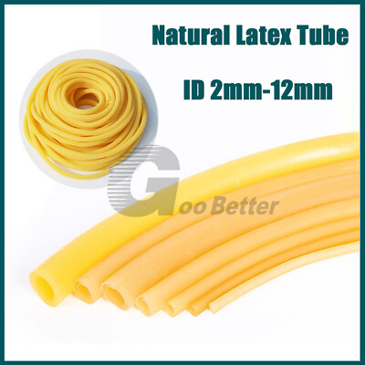 #ad Natural Latex Tubing Rubber Pipe Laboratory Surgical Industrial Hose ID 2mm 12mm $42.08