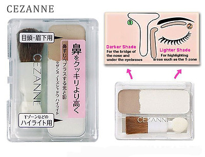 #ad CEZANNE Nose Shadow Highlight and Contour Duo Shades Palette JAPAN NEW $15.29
