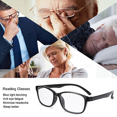 #ad Unisex Blue Light Block Glasses Games Computer Phone Reading Anti Eye Strain UV $11.39