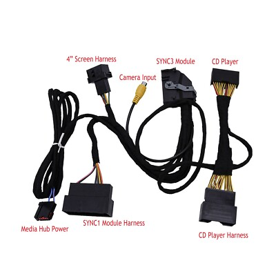 #ad 4quot; TO 8quot; PNP Conversion Power Harness Plugamp;Play For Ford SYNC1 to SYNC 3 Upgrade $53.99