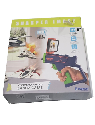 #ad NEW Sharper Image Augmented Reality Laser Game Gun Bluetooth 360 views Ages 8 $7.99