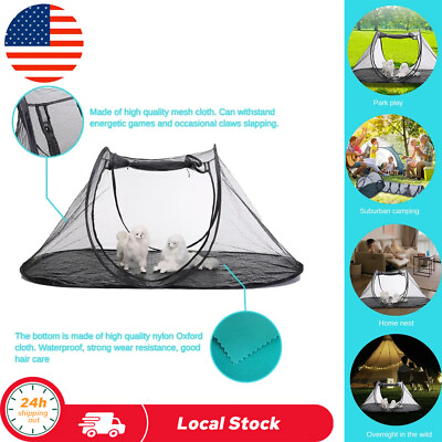 #ad Cat Tent Outdoor Indoor Pet Enclosure Tent Suitable for Cats and other Animals $18.00