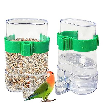 #ad 2 Pcs Automatic Bird Water Dispenser Parrot Bird Water Feeder Bottles Bird ... $18.95