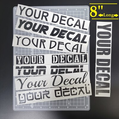 #ad 1 Custom Personalized Vinyl Lettering Name Decal Sticker Car Window Mug Flask $2.99