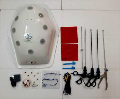 #ad Laparoscopic Simulator Endo Trainer with complete Set Kit Endoscopy Instruments $287.73