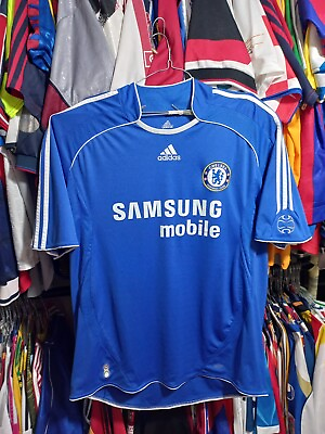 #ad Chelsea 2007 08 Home adidas Mens Medium Football blue Shirt size XL $65.00