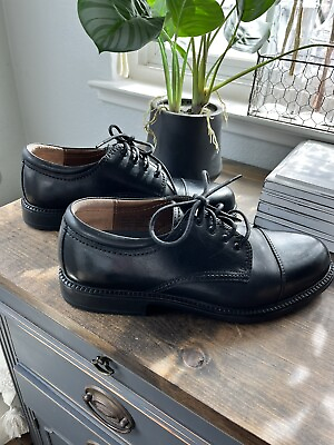 #ad Dockers Men#x27;s Shoes Gordon 90 2214 Black Leather Oxford Dress Black 10.5 W $45.00
