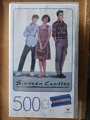 #ad NEW Blockbuster Video Sixteen Candles 500 Piece Jigsaw Puzzle in VHS Case $8.00
