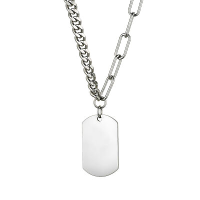 #ad Men#x27;s Army Military Dog Tags Necklace Pendant Custom Free Engraved Letter Name $10.99