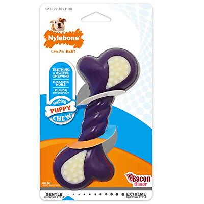 #ad Nylabone Puppy Double Action Chew Toy Puppy Chew Toy for Teething Puppy S... $8.41