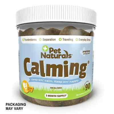 #ad Pet Naturals Calming For Dogs Behavioral Support Supplement 90 Bite Sized Chew** $15.67
