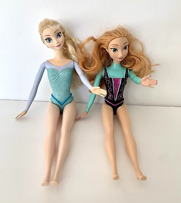 #ad Disney Mattel Frozen Sparkle Elsa And Princess Anna Doll Glitter Authentic 2013 $12.00