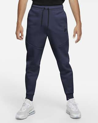 #ad Nike Tech Fleece Pants Joggers Sweatpants Obsidian Navy Blue CU4495 410 Size M $79.99