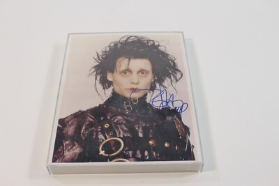 #ad Edward Scissorhands Johnny Depp Signed Signature Autograph Movie Photo $89.00