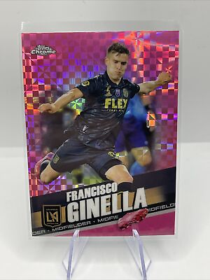 #ad 2022 Topps Chrome MLS Pink X Fractor Francisco Ginella #12 LAFC Refractor $1.79
