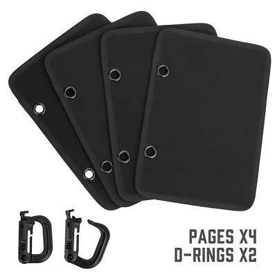 #ad Tactical Patch Booklet Organizer Flip Page Patch Book Mini Display Patches Panel AU $22.09