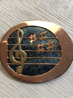 #ad Vintage Musical Brooch Pin Rare $39.60