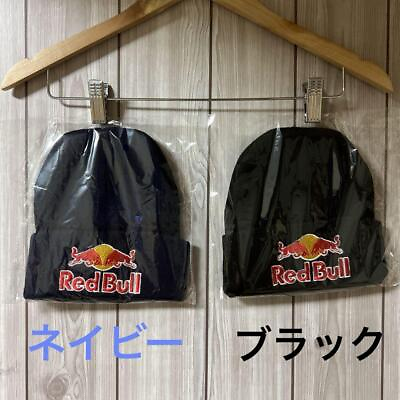 #ad Red Bull New Beanie Knit Hat Knit Cap Black amp; Navy Set embroidery from Japan $68.80