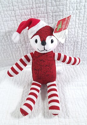 #ad Galerie Red Santa Fox Sock Plush Cute $15.00