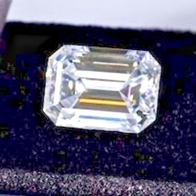 #ad Christmas 3.01 Ct Lab Grown Emerald Cut White Diamond VVS1 Clarity Gemstone UN $247.49
