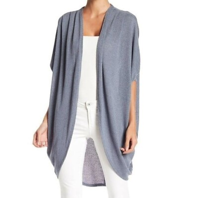 #ad Abound Lightweight Open Front Dolman Sleeve Cocoon Cardigan Grey Monument XS $15.00