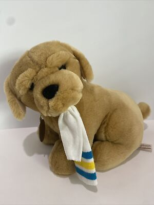 #ad DAKIN Soft Classics Puppy w Sock Plush Yellow Lab Dog Stuffed Animal 1987 VTG $10.96