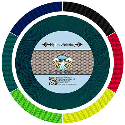 #ad Country Brook Design® 5 8 Inch Teal Reflective Nylon Webbing 50 Yards $71.00