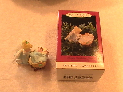 #ad New Mint Hallmark Keepsake Christmas Ornament 1994 HAPPY BIRTHDAY JESUS $15.24