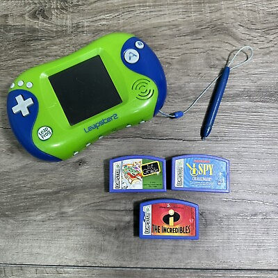 #ad Leapfrog Leapster 2 Learning System Console Lot Games 1st Grade I Spy * READ $11.99