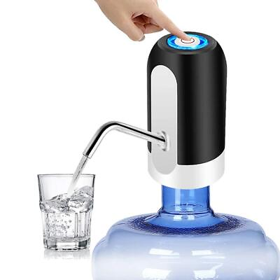 #ad Water Bottle Pump 5 Gallon USB Charging Automatic Drinking Portable Electric ... $23.31