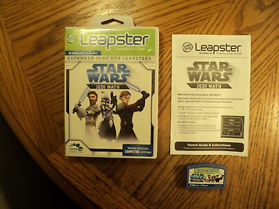 #ad Star Wars Jedi Math Leapster 203 2008 Complete $7.99