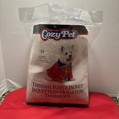 #ad Cozy Pet Warm Jacket Winter Fleece Jacket Size Medium For Dogs $7.95