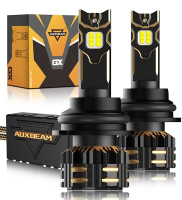 #ad AUXBEAM 9004 HB1 LED Headlights Hi Lo Beam 6000K White Plug amp; Play Free Return $85.99