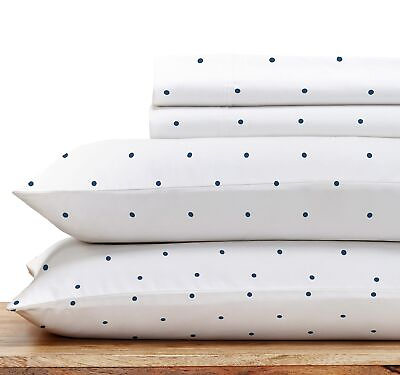 #ad Polka Dot Sheets Softest 100% Cotton Sheets for Queen Size Bed Luxury 400 T... $69.34