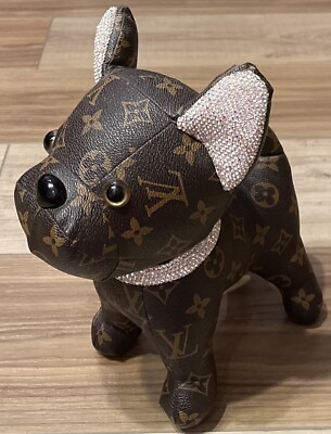 #ad Louis Vuitton Customized Leather Dog With Swarovski Diamonds. $429.99