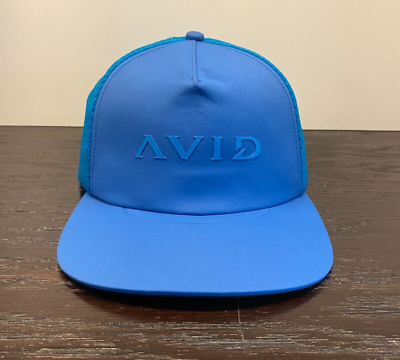 #ad Avid Fishing Hat Adult One Size Blue Cap Strapback Adjustable Fish Surf Skate $13.99