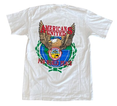 #ad Vintage 1990s Operation Desert Storm Americans United Army Single Stitch Shirt L $24.99