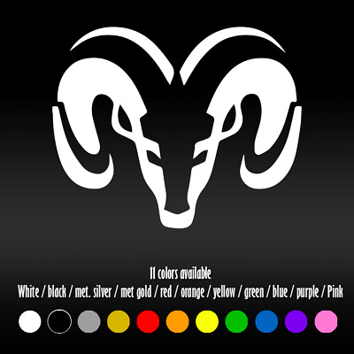 #ad 4quot; Small Ram Head logo for Window Truck Car Laptop Outdoor Decal sticker $7.66