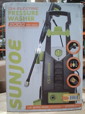 #ad SunJoe 2000PSI 1.6 GPM 13 Amp Pressure Washer SPX2598 MAX AS IS FOR PARTS $49.95