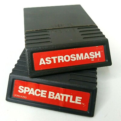 #ad Astrosmash amp; Space Battle Cartridges for Intellivision Mattel 1979 USA Untested $16.45