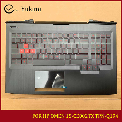 #ad FOR HP OMEN 15 CE002TX TPN Q194 Black C Shell Upper Palmrest Backlit Keyboard $105.00
