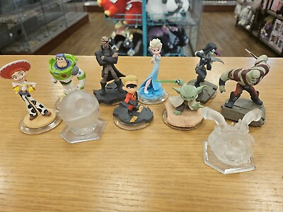 #ad Disney Infinity Game Star Wars Frozen Mr. Incredible Toy Story Action Figure Lot $96.99