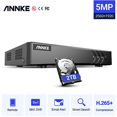 #ad ANNKE H.265 8CH DVR for Video Security Camera System HD 5MP Lite Recorder CCTV $41.43