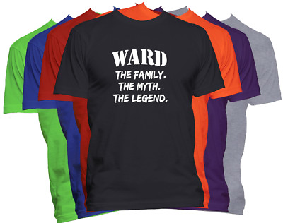 #ad WARD Last Name Shirt Custom Name Shirt Family Reunion Family Name T Shirt $13.99