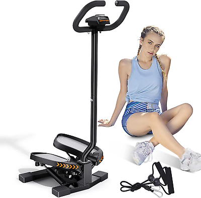 #ad Sportsroyals Stair Stepper for Exercises Twist Stepper with Resistance Bands and $182.96