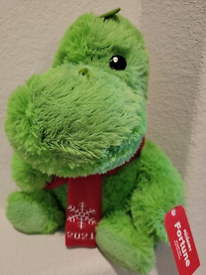 Petsmart Dog Fortune Plush Toy quot;2021quot; Scarf Collectible with Squeaker Dinosaur $14.99