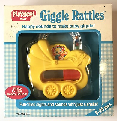 #ad Vintage NIB Playskool Giggle Rattles Baby Toddler Kid’s Toy 1989 $32.99