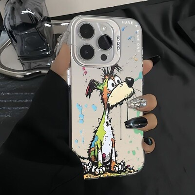 #ad Dog Pattern Phone Case For iPhone 15 14 11 12 13 Pro Max XR XS 7 8 Armor Cover $7.19