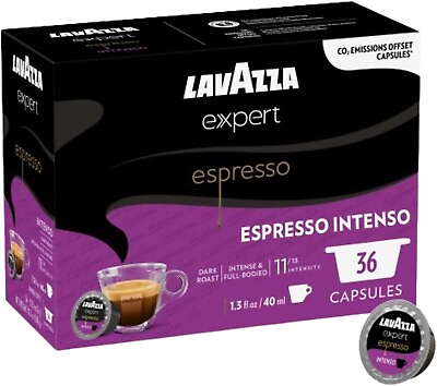 #ad Lavazza Expert Intenso Coffee Capsules Dark Roast Espresso Shot 36 Capsules $25.00
