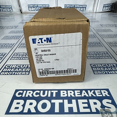 #ad Eaton üÿGHB3100 100 Amp 480 277V 3 Pole Circuit Breaker Warranty New In Box üÿ $799.99